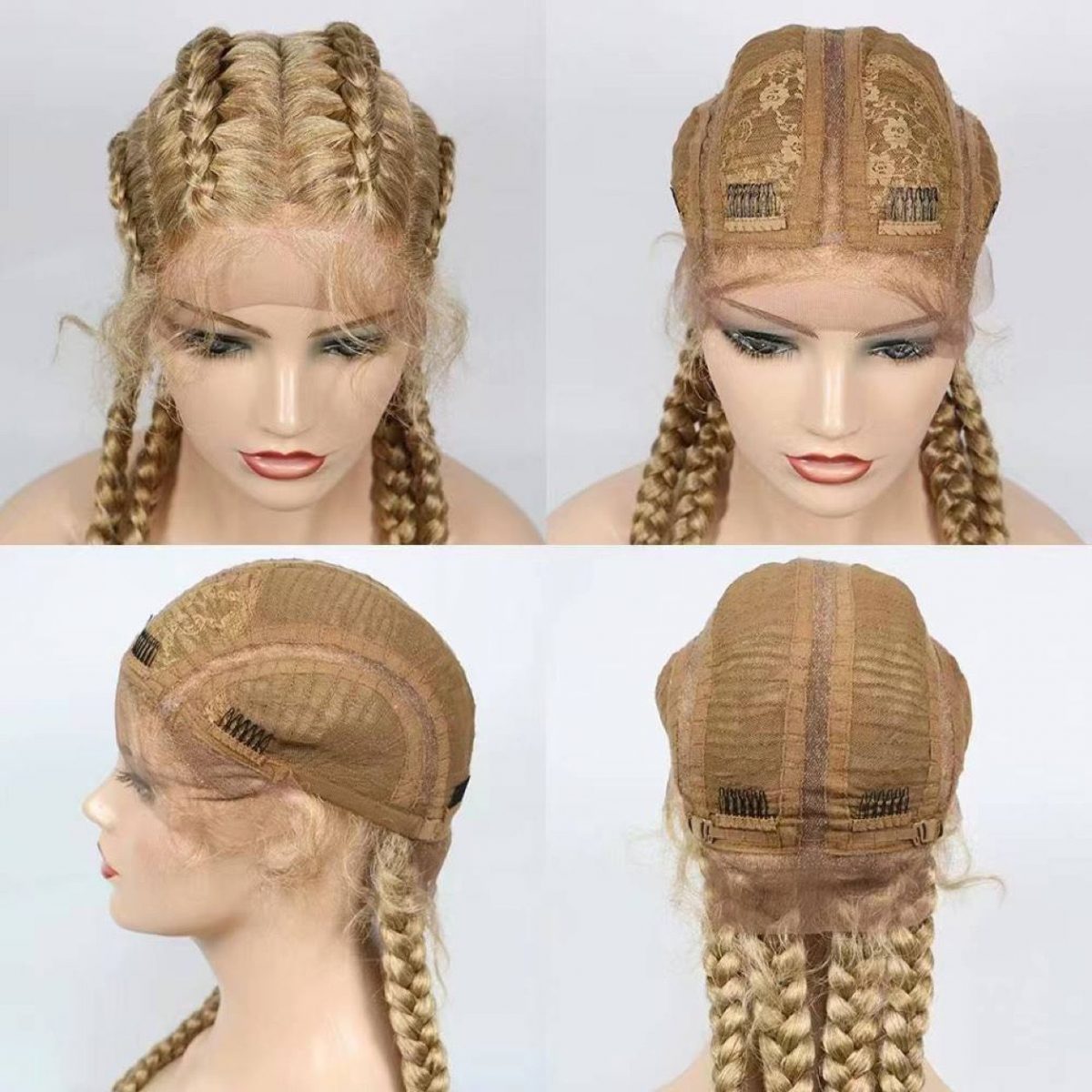 perruque lace wig nattes collées
